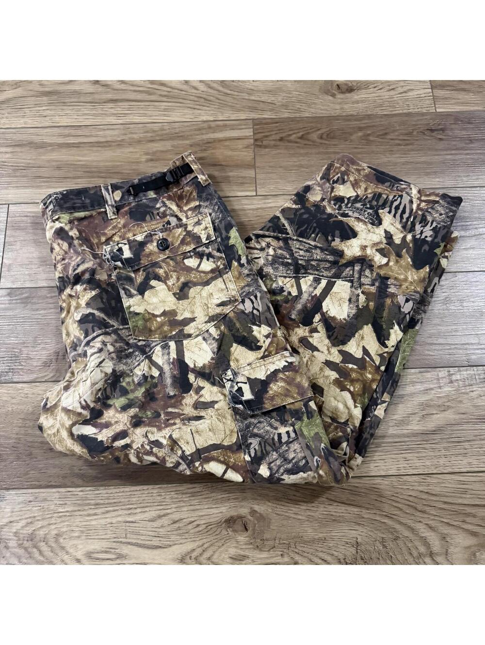 Vintage 90s Jerzees Outdoors Mossy Oak Camo Cargo Pants XL